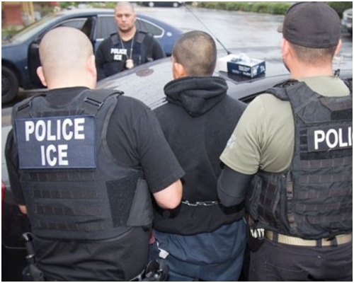ICE人员过去一周在全美各大城市采取突击行动。网图