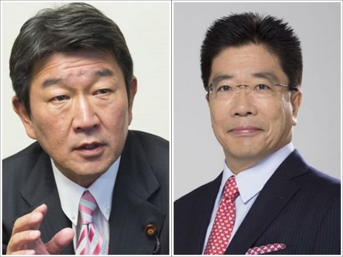茂木敏充(左)及加藤胜信(右)在党内各有支持者。twitter