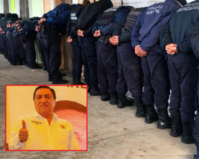 28名警員涉與Fernando Ángeles Juárez被殺案有關。網圖