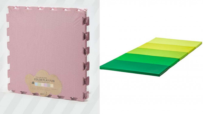 两款仅逾300元的地垫分别为「Nido.Nido」(左)及「Ikea」(右)。官网图片/官方FB