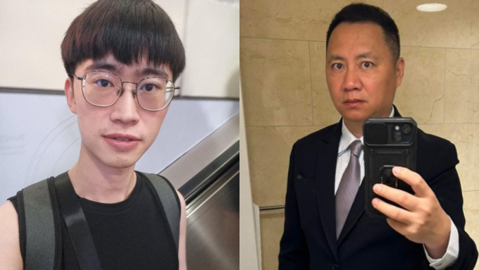 前议员助理李援军(左)指控9年前遭王丹(右)企图强暴。Fb