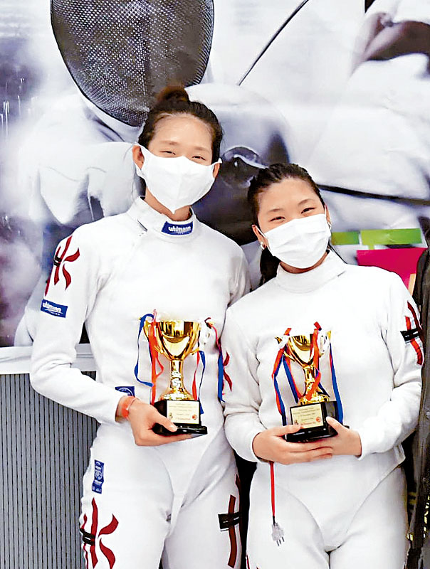 ■何迪琳（右）决赛不敌江旻憓（左）。