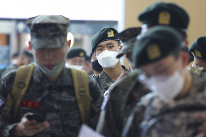 南韓軍人需要取消休假10天。AP資料圖片