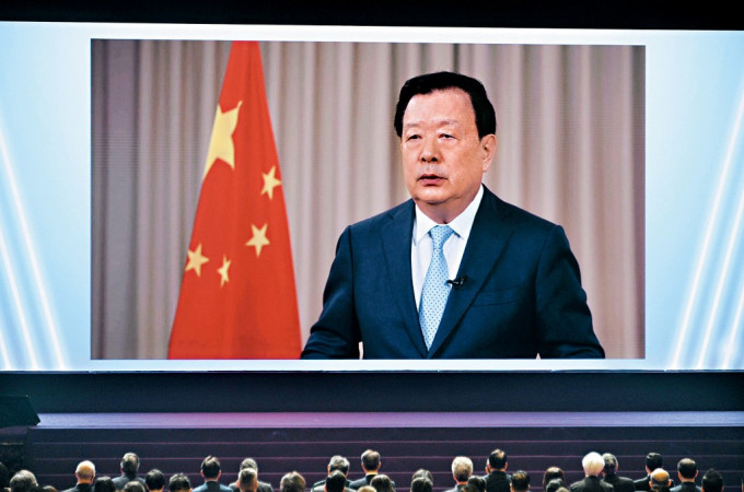 中央港澳辦主任夏寶龍，在「全民國家安全教育日」開幕典禮以視像形式發表講話。