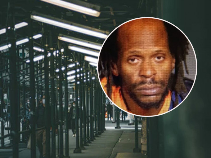 纽约男子因殴打聋哑华妇，并将她踢下月台被捕。网图