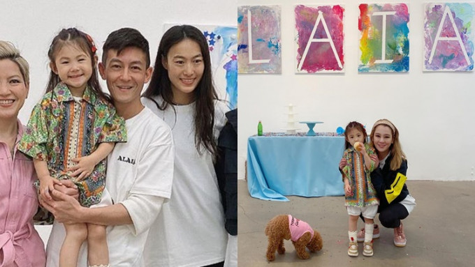 陈冠希为庆祝囡囡举行3岁生日兼艺术作品展。