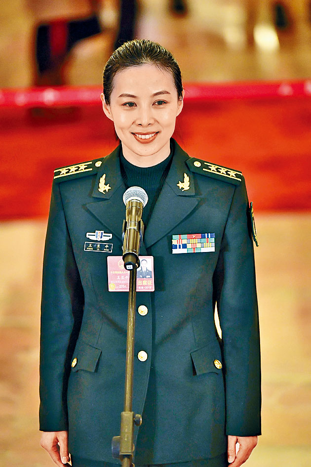 ■中國女太空人王亞平。