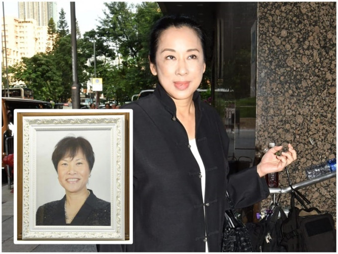 「港姐之母」設靈 朱玲玲參選時未相識 在慧妍雅集結緣42年。
