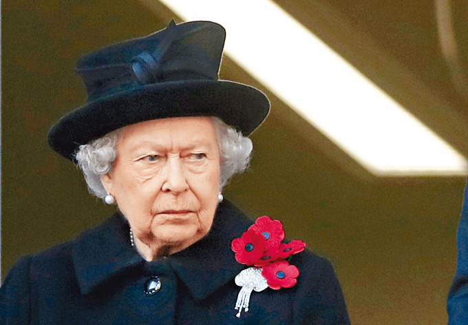 ■英女皇二○一八年在倫敦出席國殤紀念日儀式。