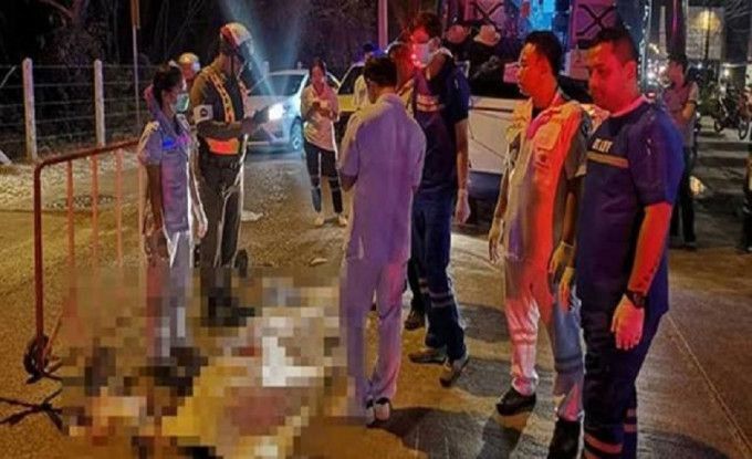 芭堤雅旅遊巴撞死中國遊客。網上圖片