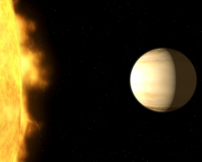 WASP-39b是一顆熾熱的氣態行星。網圖