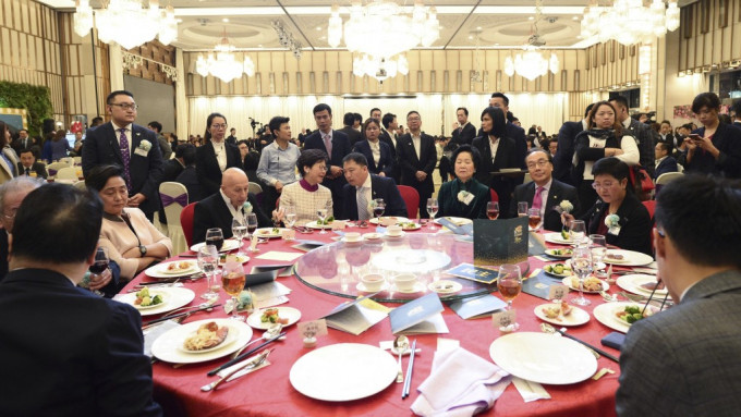 2018年，时任特首林郑月娥曾出席民主党晚宴。资料图片