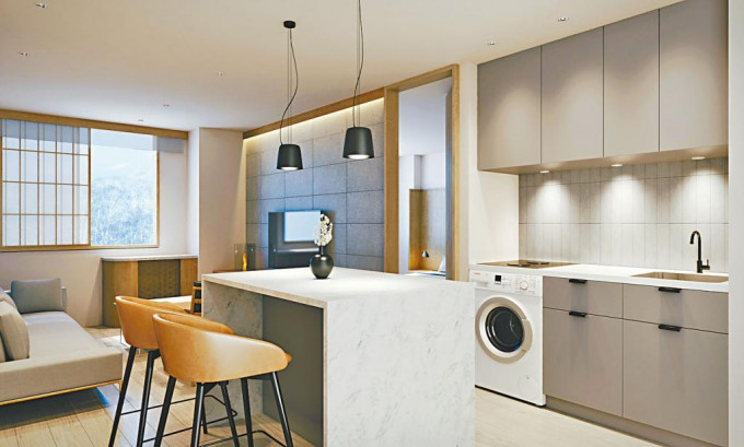 HAKUBA GRAND推出發售單位提供1房至3房，客廳設計舒適大方。