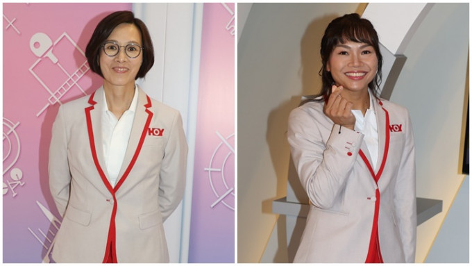 「風之后」李麗珊、「牛下女車神」李慧詩出席HOY TV《巴黎奧運2024》開廠拜神儀式。