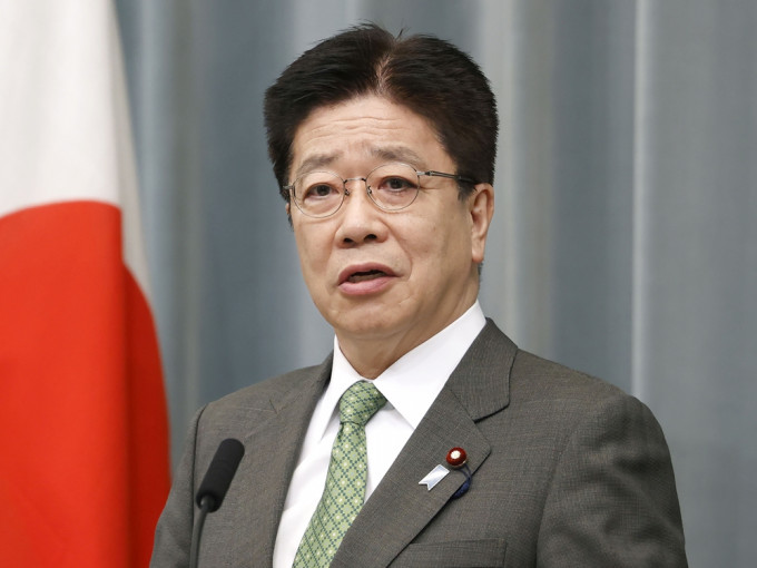 日本內閣官房長官加藤勝信。AP圖片