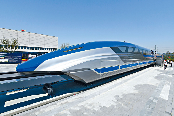 中國高速磁浮列車的試驗樣車。