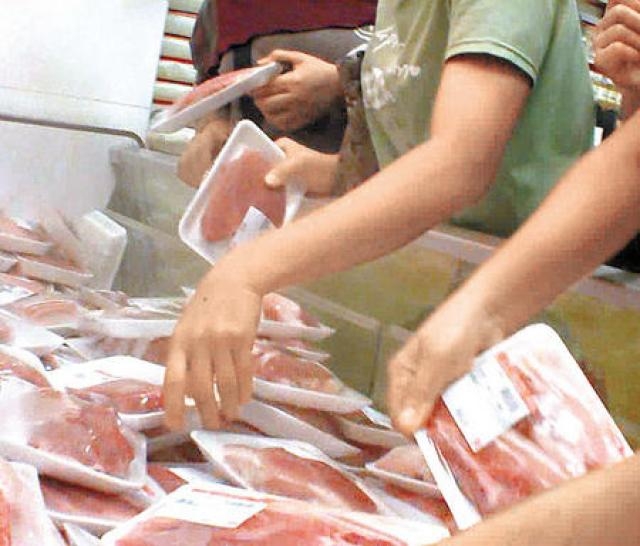 農業農村部表示將增大冰鮮豬肉儲備投放。資料圖片