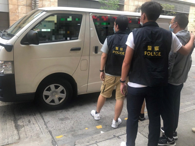 行动中共拘捕3名男子。图:警方提供