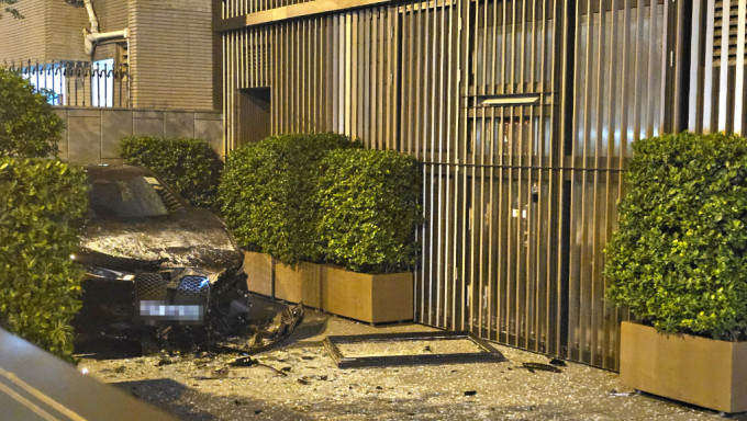 九龍塘屋苑鋁窗高空墜下 寶馬被擊中車頭損毀