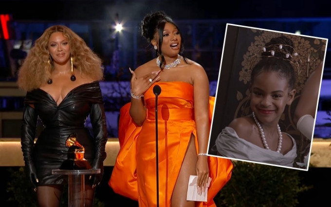 早前傳不滿大會而缺席的Beyonce（左）最終都有現身頒獎禮，仲擸走4獎！