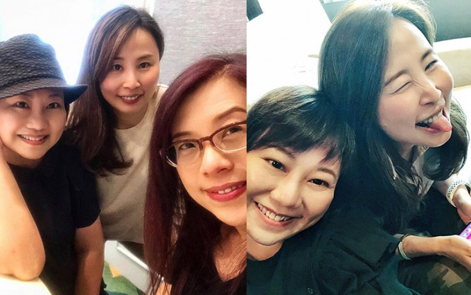 早前商台DJ云妮在网上贴出一张与旧同事兼好友兰茜及郭静的聚会合照，引起网民关注。