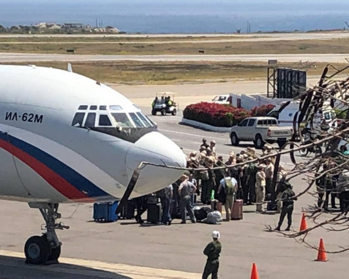 俄罗斯军机飞抵委内瑞拉。Twitter