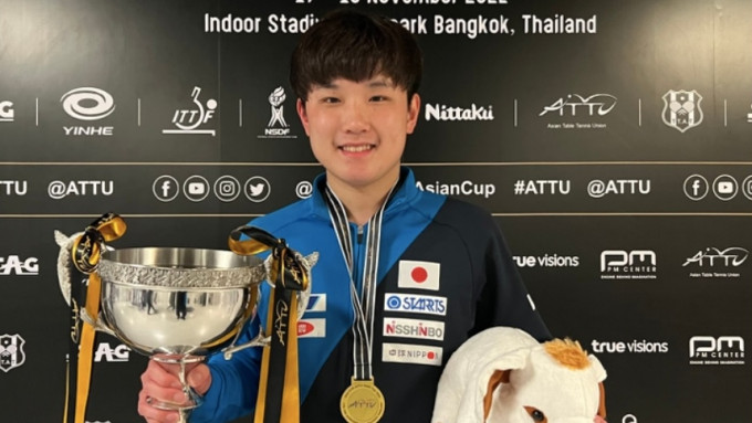 19岁的张本智和首次赢到亚洲杯冠军。 网上图片