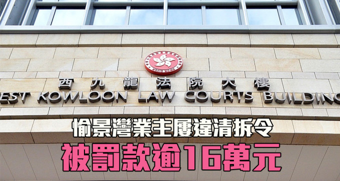 西九龍裁判法院早前對違反清拆令的業主罰款。（資料圖片）