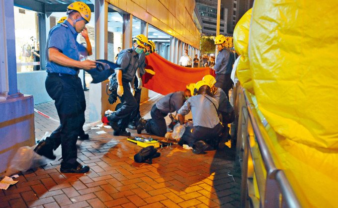 反修例示威者梁凌杰，前年金钟太古广场外墙堕楼身亡。