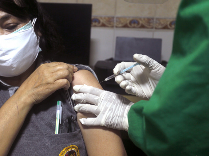 泰國內閣批13億泰銖購買200萬劑中國新冠疫苗。AP資料圖片