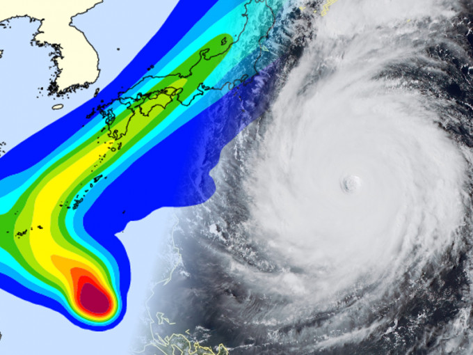 超強颱風潭美較大機會橫掃沖繩及九州。