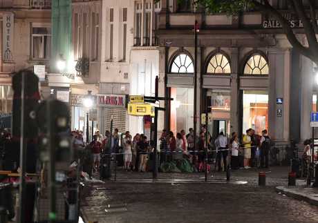 比利时布鲁塞尔中央车站传出爆炸声。AP