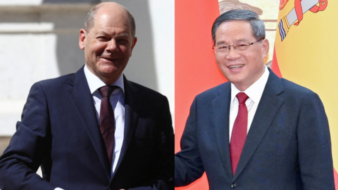 德國總理朔爾茨（Olaf Scholz）邀請中國國務院總理李強6月20日赴德國舉行會談。(路透社、中新社)