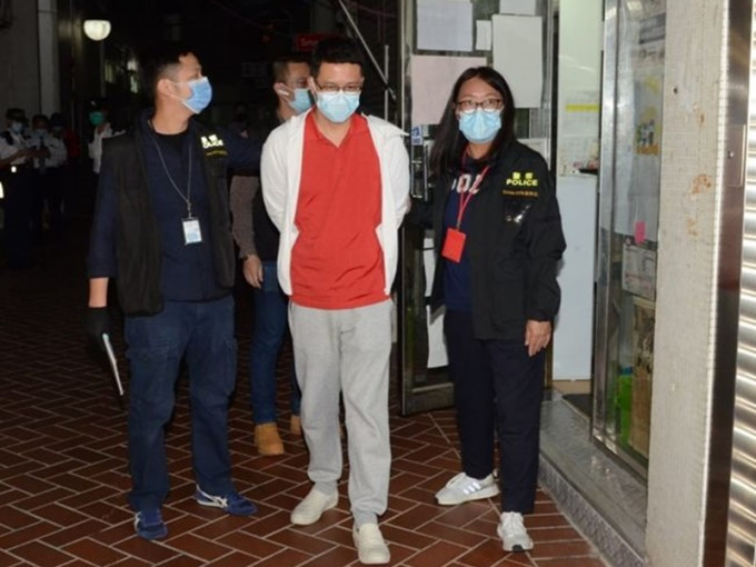 卢俊宇昨日涉浪费警力被捕。
