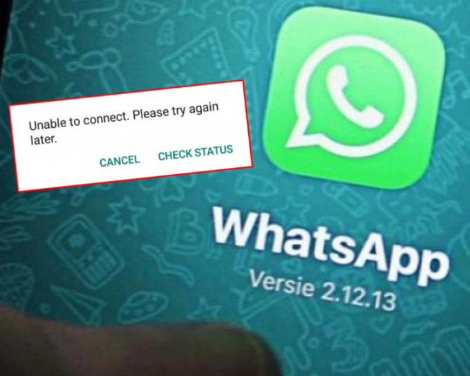 近日不少WhatsApp用戶表示「死App」，昨日全球高峰有264宗報告。