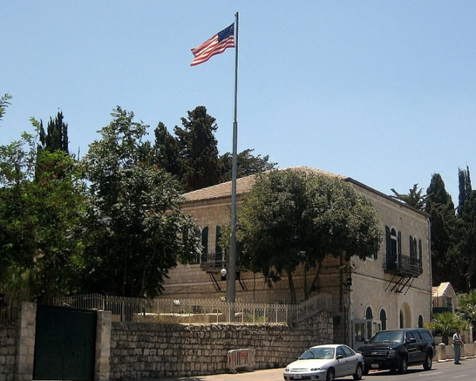 美国驻耶路撒冷总领事馆正式关闭。网图
