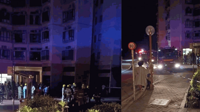 愉景灣多座大廈因電錶房起火而停電。