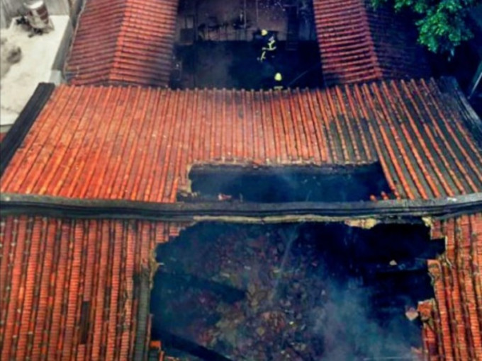 彰化县一间关帝庙文昌殿被烧毁。