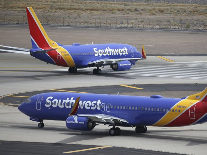 西南航空公司拒絕披露該名機師的姓名。AP圖片
