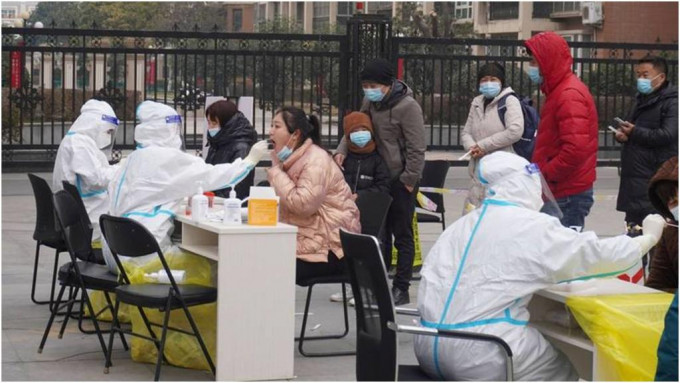 鄭州市展開全員核酸檢測。REUTERS