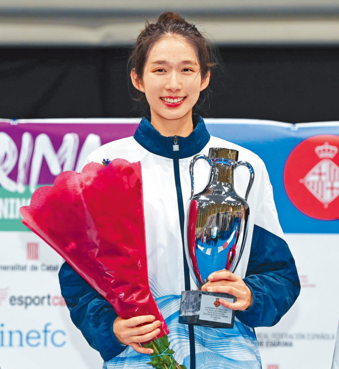 狀態弗爆的江旻憓10日內再次拿起國際賽的冠軍獎盃。