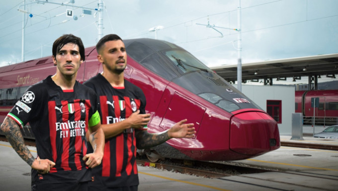 AC米兰往来意大利北部城市几乎必坐火车。网上图片