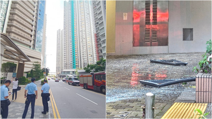 长沙湾维港滙单位疑爆炸 两窗户被震开 飞越街道对面堕地粉碎