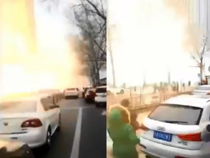 吉林省长春发生爆炸。网上图片