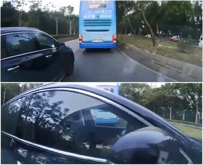 私家车切綫捱巴士撞。小心驾驶(讨论别人驾驶态度)图片