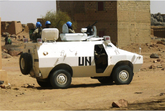 在马里巡逻的联合国维和人员。网上图片