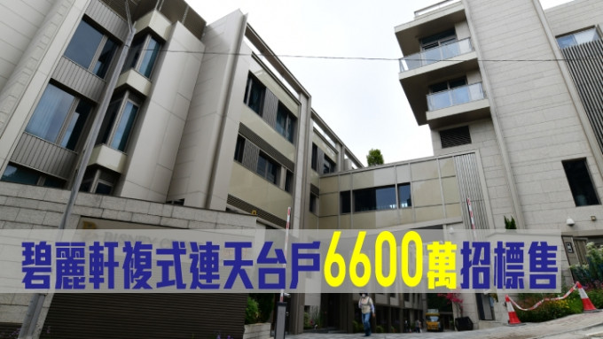 碧丽轩复式连天台户6600万招标售。