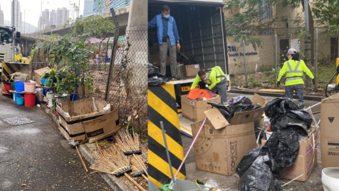 荃湾永德街政府围封空地现鼠患 环境衞生办清垃圾填鼠洞
