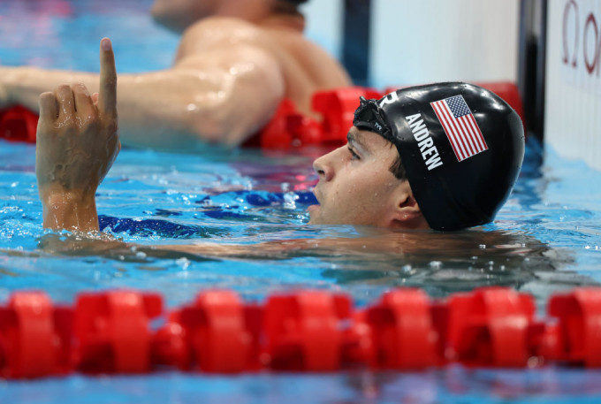 美国破男子4x100米混合泳接力世界纪录。网上图片