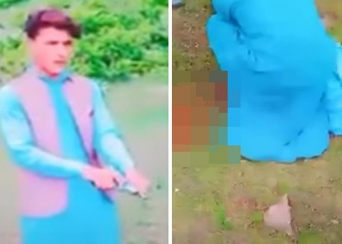 巴基斯坦少年欲拍片假扮吞枪，却意外自轰身亡。网图